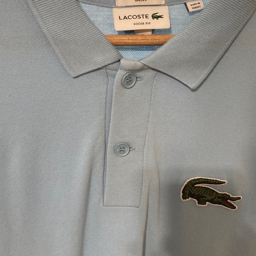 Lacoste Sky Blue Polo with Crocodile Logo